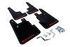 MF28URBLKRD Mud Flap Kit for 2014-2018 Subaru Forester - Red Logo - image 1