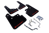 MF31URBLKRD Mud Flap Kit for 2014-2018 Mazda 3 Grand Touring, Sport, SV, Touring - Red Logo - image 1