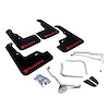 MF32URBLKRDX Mud Flap Kit for 2015-2019 Subaru WRX Sedan / 2015-2019 Subaru STI Sedan - Altered Font Red Logo