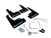 MF32URBLKTLX Mud Flap Kit for 2015-2019 Subaru WRX Sedan / 2015-2019 Subaru STI Sedan - Altered Font Teal Logo - image 1