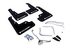 MF32URBLKWH Mud Flap Kit for 2015-2019 Subaru WRX Sedan / 2015-2019 Subaru STI Sedan - White Logo - image 1