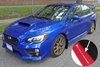 MF32URRDWH Mud Flap Kit for 2015-2019 Subaru WRX Sedan / 2015-2019 Subaru STI Sedan - Red Mud Flap/White Logo - image 3