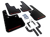 MF33URBLKRD Mud Flap Kit for 2010-2019 Mitsubishi Outlander Sport Outlander Sport/ASX/RVR - Red Logo - image 1