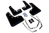 MF37URBLKBL Mud Flap Kit for 2015-2019 Volkswagen Golf R / 2015-2019 Volkswagen Golf, GTI, TSI, Sportwagen, Alltrack - Blue Logo - image 1