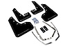 MF37URBLKSIL Mud Flap Kit for 2015-2019 Volkswagen Golf - Silver Logo - image 1