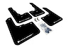 MF39URBLKWH Mud Flap Kit for 2013-2018 Dodge Dart SE, SXT, Aero, Limited, GT - White Logo - image 1