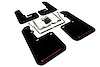 MF42URBLKRD Mud Flap Kit for 2015-2019 Volkswagen Jetta - Red Logo - image 1