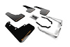 MF46LTURBLKO Mud Flap Kit for 2018-2019 Subaru Crosstrek Limited, Premium, Sport - Orange Logo