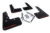 MF47URBLKRD Mud Flap Kit for 2017-2020 Honda Civic Type R - Red Logo - image 1