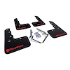 MF47URBLKRDX Mud Flap Kit for 2017-2020 Honda Civic Type R - Altered Font Red Logo