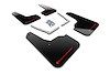 MF50URBLKRD Mud Flap Kit for 2016-2020 Honda Civic Sedan, Coupe - Red Logo - image 1