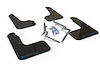 MF51URBLKBL Mud Flap Kit for 2017-2020 Honda Civic Hatchback - Blue Logo - image 1