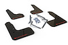 MF51URBLKRD Mud Flap Kit for 2017-2020 Honda Civic Hatchback - Red Logo - image 1