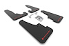 MF55URBLKRD Mud Flap Kit for 2016-22 Dodge Durango GT/RT/SRT/SXT - Red Logo - image 1