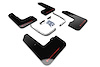 MF57URBLKRD Mud Flap Kit Fits Select Hyundai Veloster Veloster N - Red Logo - image 1
