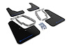 MF62URBLKBL Mud Flap Kit Fits Select Tesla 3 - Blue Logo - image 1