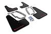 MF62URBLKRD Mud Flap Kit Fits Select Tesla 3 - Red Logo - image 1