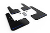 MF66URBLKBL Mud Flap Kit Fits Select Subaru Outback - Blue Logo - image 1