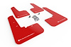 MF66URRDWH Mud Flap Kit Fits Select Subaru Outback - Red Mud Flap/White Logo - image 1