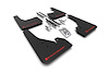 MF67URBLKRD Mud Flap Kit for 2020 Toyota Corolla Hatchback Black Mud Flap/Red Logo - Red Logo - image 1