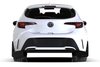 MF67URRDWH Mud Flap Kit for 2020 Toyota Corolla Hatchback Red Mud Flap/White Logo - Red Mud Flap/White Logo - image 2