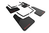 MF73URBLKRD Mud Flap Kit Fits Select Ford Raptor - Red Logo - image 1