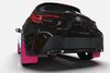 MF76-BCE22-PK/BLK Mud Flap Kit with BCE Logo fits  Select Subaru Forester/Wilderness - Pink Mud Flap/Breast Cancer Logo - image 2