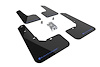 MF76URBLKBL Mud Flap Kit Fits Select Subaru Outback Wilderness - Blue Logo - image 1