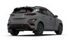 MF83URBLKGRY Mud Flap Kit for   2022 Hyundai Kona N  - Grey Logo - image 2