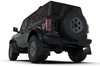 MF85RRPLMBK Mud Flap Kit Fits Select Ford Bronco with Factory Rock Rails and Plastic Rear Bumper  - Metallic Black Logo - image 2