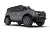 MF85RRPLMBK Mud Flap Kit Fits Select Ford Bronco with Factory Rock Rails and Plastic Rear Bumper  - Metallic Black Logo - image 3