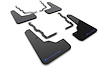 MF86URBLKBL Mud Flap Kit for 2020-22 Ford Puma ST - Blue Logo - image 1