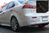 MF8URBLKSIL Mud Flap Kit for 2007-2017 Mitsubishi Lancer DE/ES/GTS/SE/Ralliart Sedan - Silver Logo - image 2