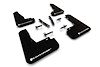 MF91URBLKWH Mud Flap Kit Fits Select KIA EV6 - White Logo