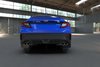 MF92URBLKBL Mud Flap Kit Fits Select Subaru WRX - Blue Logo - image 2
