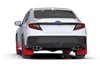 MF92URRDBLK Mud Flap Kit Fits Select Subaru WRX - Red Mud Flap/Black Logo - image 2