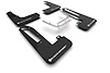 MF97URBLKWH Mud Flap Kit Fits Select Honda Civic Type R - White Logo - image 1