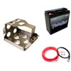 Battery Mount Kit Includes: Turbo Start 12 Volt Race Battery