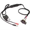 Battery Charger Adapter Cable [DIN 12 mm Bike Socket with Panel Mount to 1/4 in. (6 mm) Ringlets] - image 1