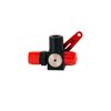 Bulkhead Mount 3-Way Shut-Off Valve (-06 AN) - image 2