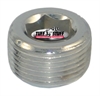 Water Pump Pipe Plug Chrome 3/4"-14 NPT - image 1