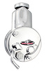 Saginaw Power Steering Pump 1965-1974 Corvette Big Block 5/8" Keyed Shaft Chrome - image 1