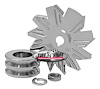 Alternator Fan & Pulley Double V Pulley - image 1