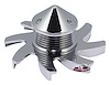 Alternator Fan & Pulley 6-Groove Polished - image 1