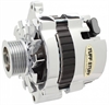 120 AMP CS121 GM Mini-Style Racer Alternator - 6-Groove - Chrome - image 1