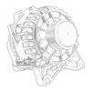 Alternator 2005-08 Mustang 4.6L V8 135 AMP - image 1