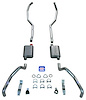 23004S 1967-1969 Camaro 2-1/2 in. Exhaust System w/ Quickflow Mufflers, 304 Stainless Steel - image 1