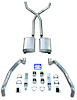 23030S 1967-1969 Camaro X-Style 2-1/2 in. Exhaust System w/ Small Block Long Style Headers, 304 Stainless Steel - image 1