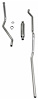 53001S 1950-1953 Chevrolet Exhaust System 6-cyl w/ Powerglide Transmission exc. Convertible, 304 Stainless Steel