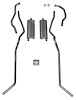 63008 1955 Chevrolet Full-Size Station Wagon exc. 9-Passenger 8-cyl All Dual Exhaust System - image 1